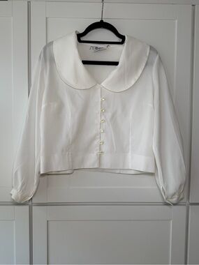 Teddi of California Vintage 80’s Victorian Peasant Cottage Button Up Blouse